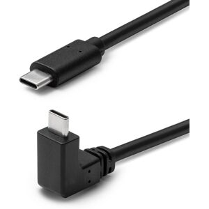 MicroConnect USB-C 3.2 Gen2 kabel, sort. 3m med vinklet stik