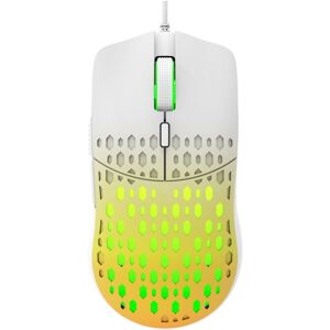 HXSJ S500 3600DPI Colorful Luminous Wired Mouse, Cable Length: 1.5m(Yellow)