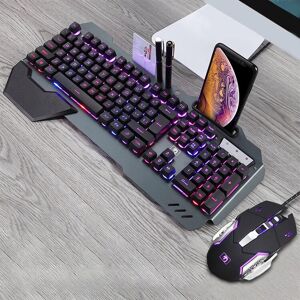 Shoppo Marte 618 Internet Cafe Game Manipulator Keyboard and Mouse Set, Cable Length: 1.6m(Black)