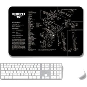 Shoppo Marte 2 PCS Heat Transfer Non-Slip Single-Sided Office Gaming Mouse Pad 5mm(SPS-Beretta92-II)