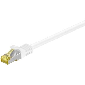 Goobay RJ45 netværkskabel S/FTP (PiMF), 500 MHz, med CAT 7 råkabel, hvid, 5 m