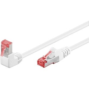 Goobay Netværkskabel CAT 6 vinklet 1x 90°, S/FTP (PiMF), hvid, 5 m