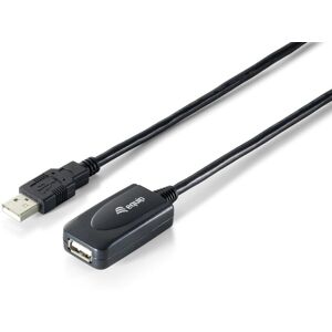 Equip Udstyr USB-kabler USB 2.0-forlængerkabel, sort, 15m