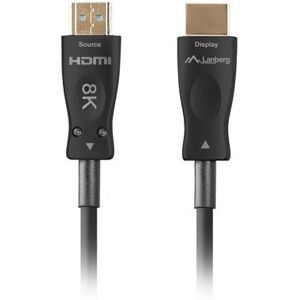 LANBERG HDMI KABEL M/M V2.1 100M 8K OPTISK AOC CA-HDMI-30FB-1000-BK