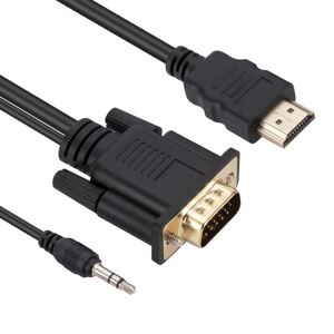 Shoppo Marte HDMI to VGA Adapter Cable with Audio, Length 1.8m