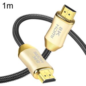 Shoppo Marte CO-HD801 1m HDMI 2.1 Version 8K 60Hz For PS4 Cable Projector Notebook Set-Top Box Cable(Gold)