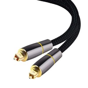 MTK 2m SPDIF 5.1 Audio Channel Optisk Kabel Audio Line Digital guldbelagt