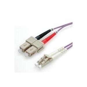 VALUE fiberoptisk kabel 50/125 µm OM4, LC/SC, violett 3,0 m (21.99.8763)
