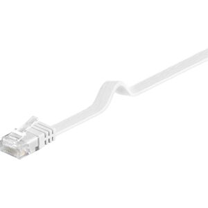 MicroConnect CAT6 U/UTP FLAT netværkskabel 2m, LSZH, Hvid