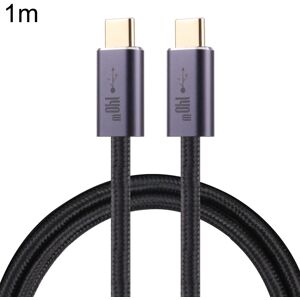 Shoppo Marte 140W USB 2.0 USB-C / Type-C Male to USB-C / Type-C Male Braided Data Cable, Cable Length:1m(Black)