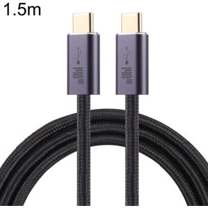 Shoppo Marte 140W USB 2.0 USB-C / Type-C Male to USB-C / Type-C Male Braided Data Cable, Cable Length:1.5m(Black)