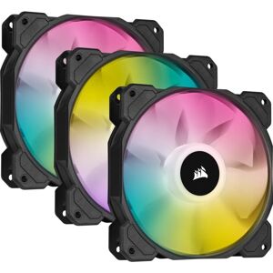 Corsair Sp120 Rgb Elite Computertaske Ventilator 12 Cm Sort 3 Stk(S)