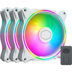 Cooler Master MasterFan MF120 Halo White Edition 3 in 1 PWM -ventilatorpakke, 120 mm, hvid, 3-pack