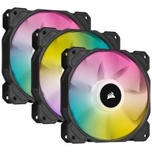 Corsair iCUE SP120 RGB ELITE Systemkabinetblæsersæt 3-pack Sort Hvid 120 mm