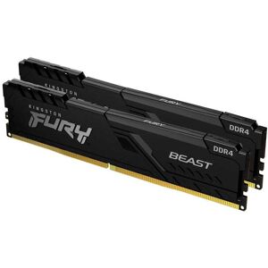 Kingston Ram-hukommelse Fury Beast Kf426c16bbk2/8 8gb 2x4gb Ddr4 2666mhz Sort