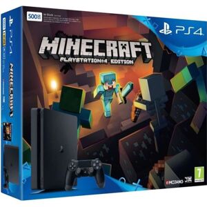 Sony PLAYSTATION 4 Slim 500 Go + Minecraft ( ps4) ( brugt, god stand)