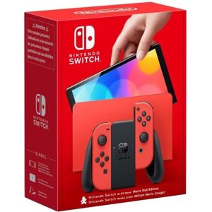 Nintendo Switch-konsol - OLED-modell  Mario Limited Edition (röd)