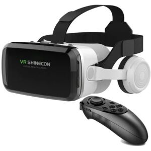 High Discount VR SHINECON trådløs Bluetooth stereo headset version Virtual Reality briller 3D beskyttelsesbriller paphjelm til smartphone