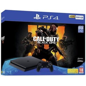 PS4 PlayStation 4 Slim 500Go - Noir + Call of Duty: Black Ops 4