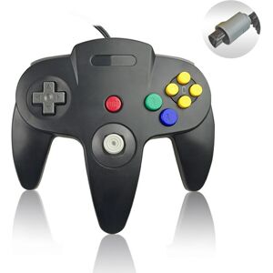 High Discount Til Nintendo N64 Wired Game Controller Gamepad(Black)