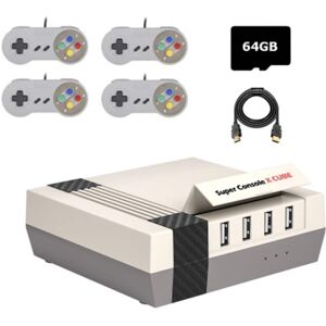 MTK SUPER CONSOLE X mini spilkonsol med 4 controllere Videospil Retro