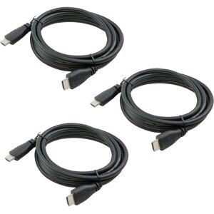 Raspberry Pi Foundation 3-Pack 4K HDMI-kabel PS5/PS4/TV/Xbox/Wii U/Switch/Gaming/Soundbar 1m