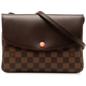 Pre-owned Louis Vuitton Damier Ebene Twice Brown