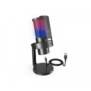 FIFINE AMPLIGAME A8 Plus RGB USB Gaming Mikrofon med 4 polære mønstre (PC/PS4/PS5) - Sort