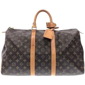 Pre-owned Louis Vuitton Monogram Keepall 45 Brown