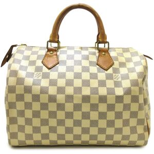 Pre-owned Louis Vuitton Damier Azur Speedy 30 White