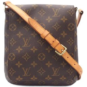 Pre-owned Louis Vuitton Monogram Musette Salsa Short Strap Brown