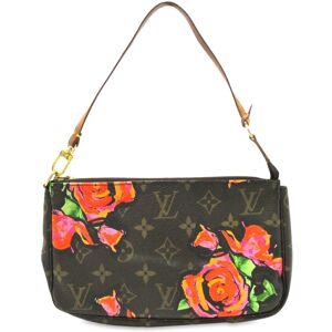 Pre-owned Louis Vuitton x Stephen Sprouse Monogram Roses Pochette Accessoires Brown