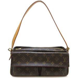 Pre-owned Louis Vuitton Monogram Viva Cite MM Brown