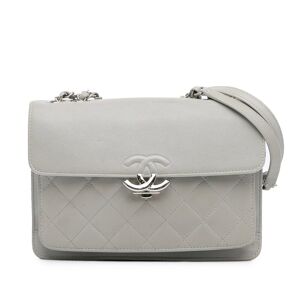 Pre-owned Chanel Small CC Box Urban Companion Flap Gray