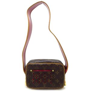 Pre-owned Louis Vuitton Monogram Perforated Mini Trocadero Brown