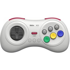 8Bitdo M30 Bluetooth Gamepad - Trådløs Controller - Hvid