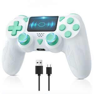 MediaTronixs For Playstation 4 PS4 Controller Wireless Bluetooth Dual Vibration Gamepad White