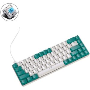 ZIYOU LANG T8 68 Keys RGB Gaming Mechanical Keyboard, Cable Length: 1.5m, Style: Water Green Version Green Shaft