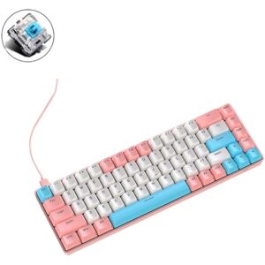 ZIYOU LANG T8 68 Keys RGB Gaming Mechanical Keyboard, Cable Length: 1.5m, Style: Chalk Version Green Shaft