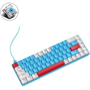 ZIYOU LANG T8 68 Keys RGB Gaming Mechanical Keyboard, Cable Length: 1.5m, Style:  Gundam Version Green Shaft