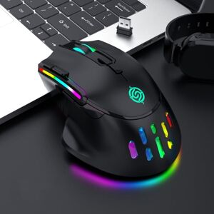 Shoppo Marte K-Snake BM520  9-button 3200DPI 2.4G RGB Wireless Dual-mode Gaming Mouse(Black)