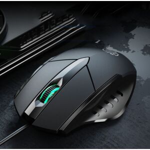 Inphic PW1 Game Mute Macro Definition Illuminated Wired Mouse, Cable Length: 1.5m(Black Business Version)