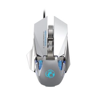 IMICE T96 7 Keys 7200 DPI USB Mechanical Gaming Counterweight Macro Programming RGB Lighting Effect Metal Dual-Mode Wired Mouse, Cable Length: 1.8m(Si