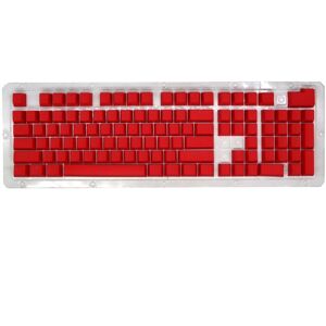 HXSJ P9 104 Keys PBT Color Mechanical Keyboard Keycaps(Red)