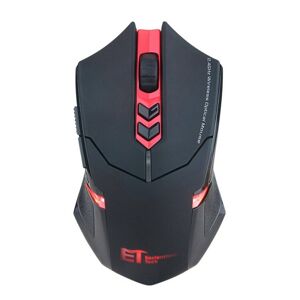 Shoppo Marte ET X-08 7-keys 2400DPI 2.4G Wireless Mute Gaming Mouse with USB Receiver & Colorful Backlight (Red)