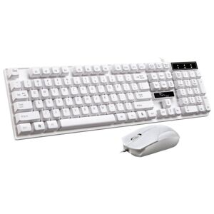 Chasing Leopard Q17 104 Keys USB Wired Suspension Gaming Office Keyboard + Wired Symmetrical Mouse Set, Keyboard Cable Length: 1.4m, Mouse Cable Lengt