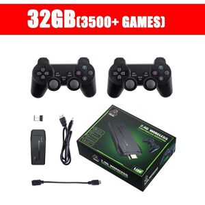 High Discount Consoller 4K HD 2.4G Wireless 3500 Spil 32GB Retro Mini Classic Gaming Gamepads TV Family Controller PS1/GBA/MD 32bit