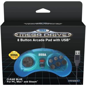 Retro-Bit SEGA Mega D. 8-B USB Blue