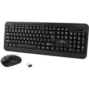 TITANUM TK108 Tastatur + USB mus Sort