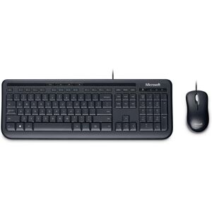 Microsoft Wired Desktop 600 for Business - tastatur og mus sæt - USB - Tysk - sort (3J2-00013)